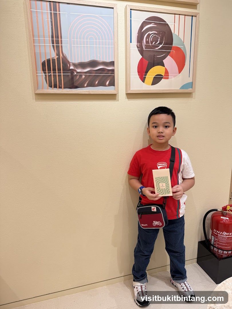 Boy holding a card