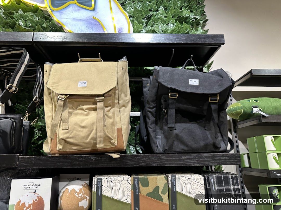 Backpacks and Journals on Shelves