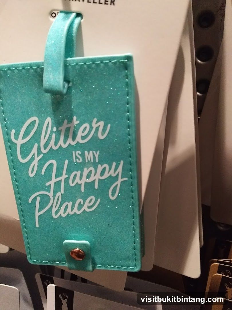 Glitter Luggage Tag