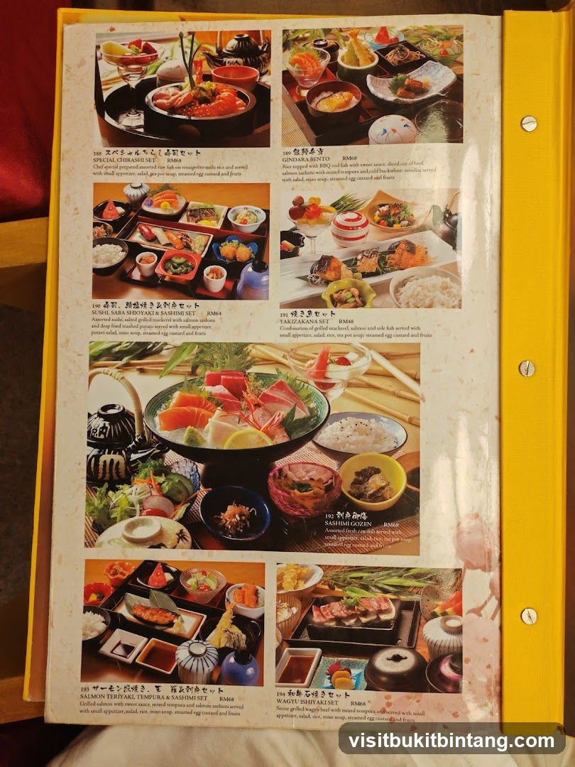 Japanese Menu