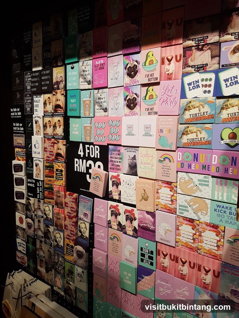 Wall of greeting cards