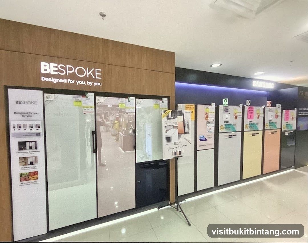 Samsung Bespoke Refrigerators Display