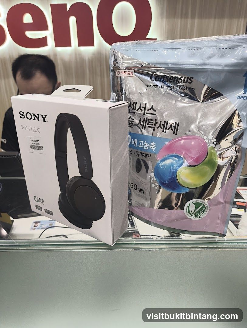 Sony Headphones and Laundry Detergent