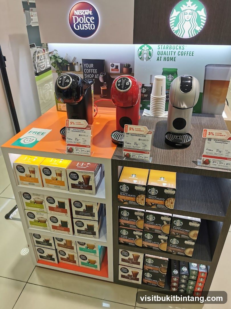 Coffee Machine and Pod Display