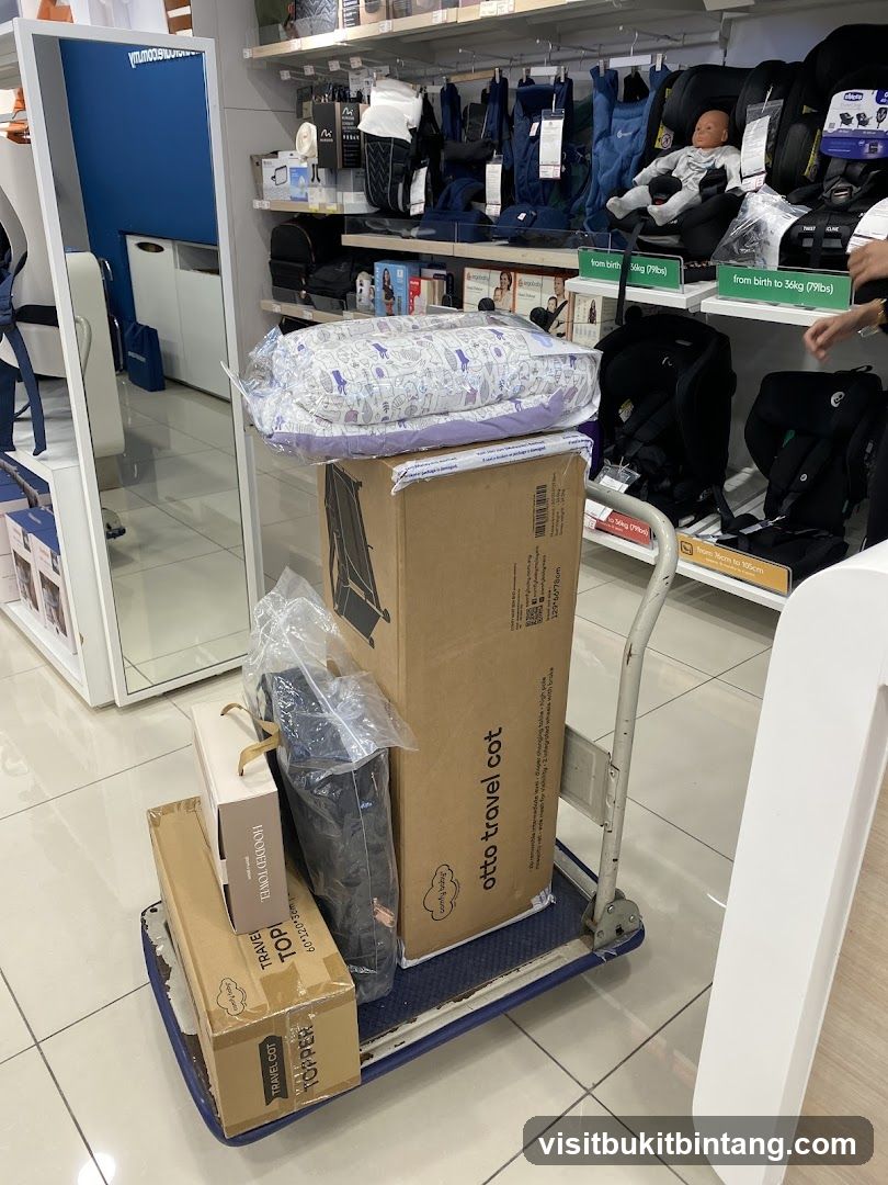Baby Products on a Cart