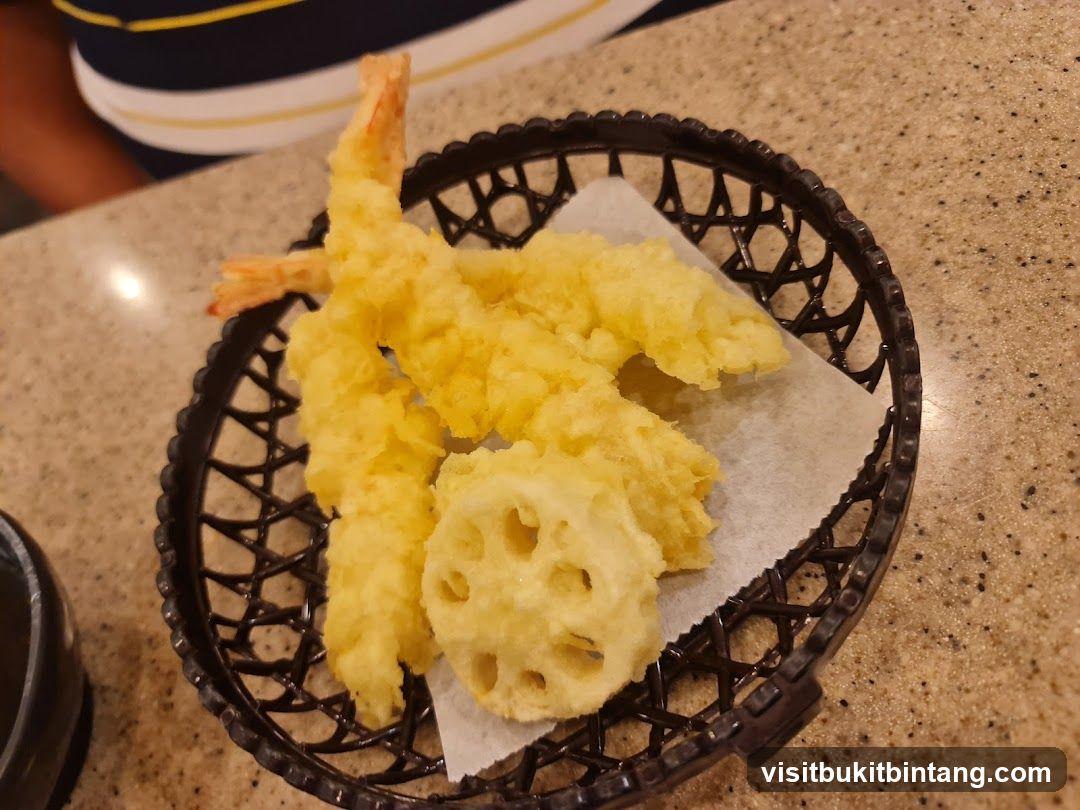 Shrimp Tempura and Lotus Root