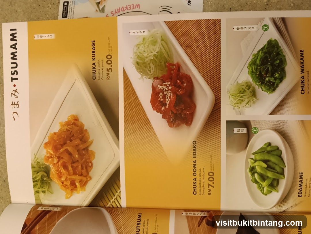 Tsumami Menu