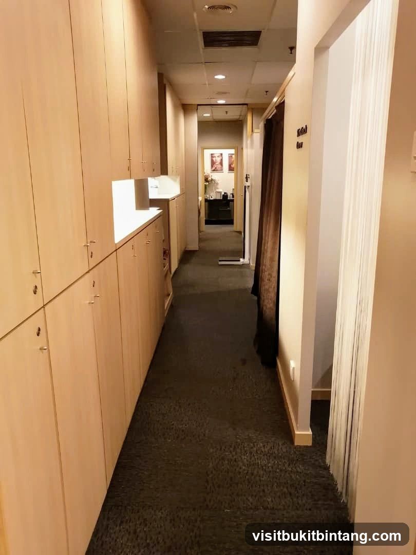 Hallway with Lockers and Artwork
