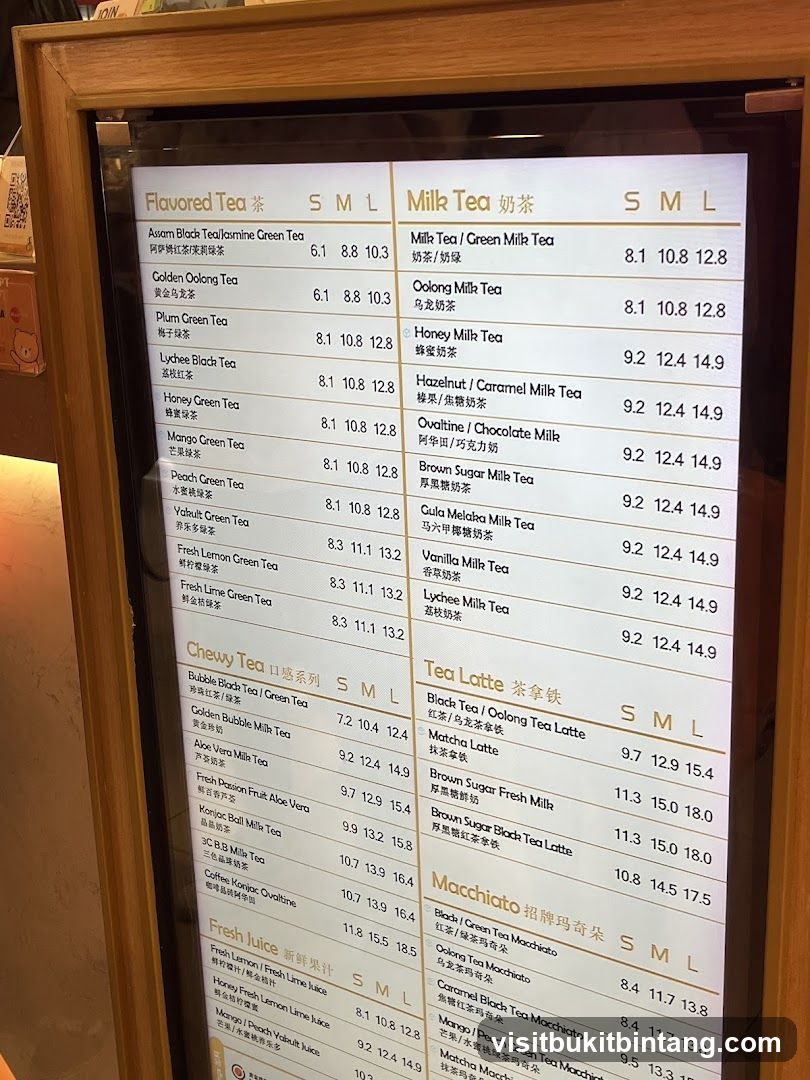 Beverage Menu