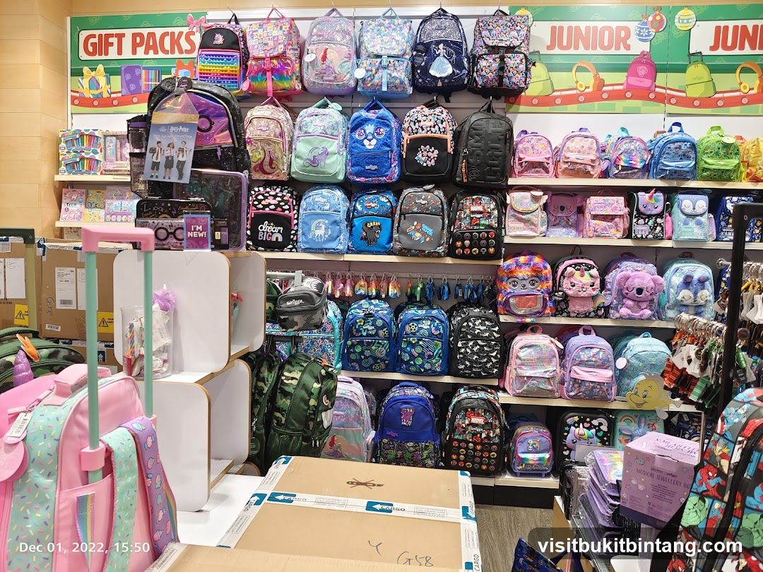 Backpacks and Gift Packs Display
