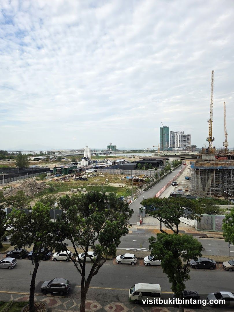 Construction Site with Cranes and Buildings