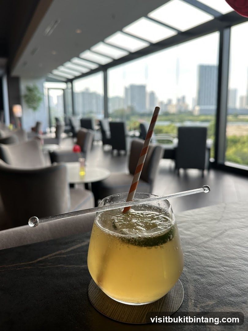 Cocktail with City View