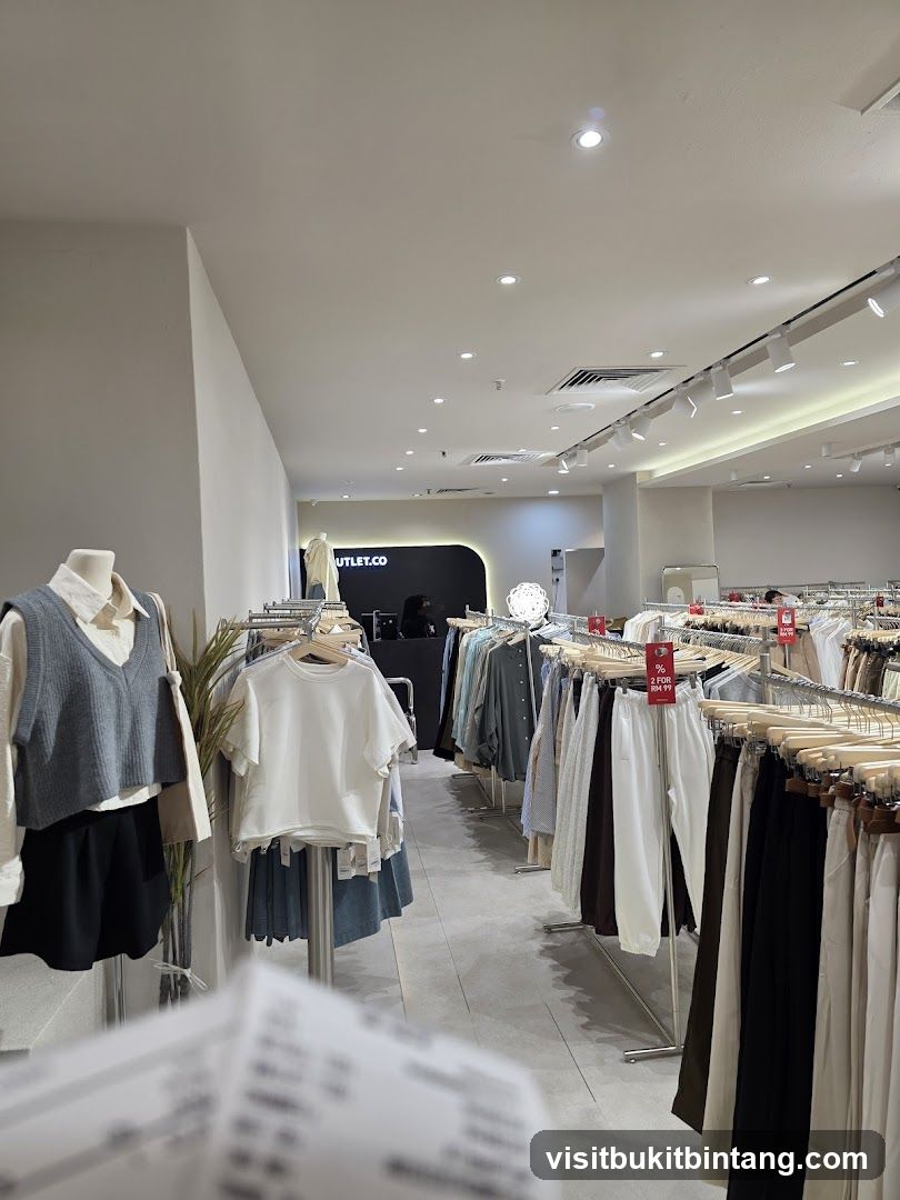 Clothing store interior