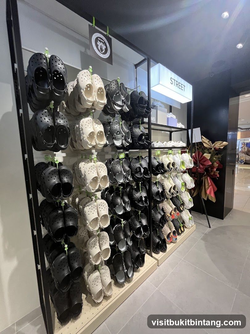 Crocs Shoes Display