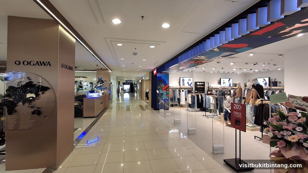 Mall Interior with Shops
