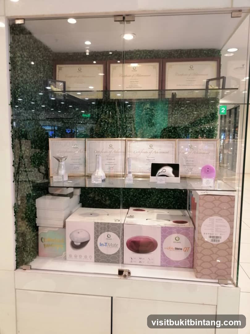 Display of Awards and Products