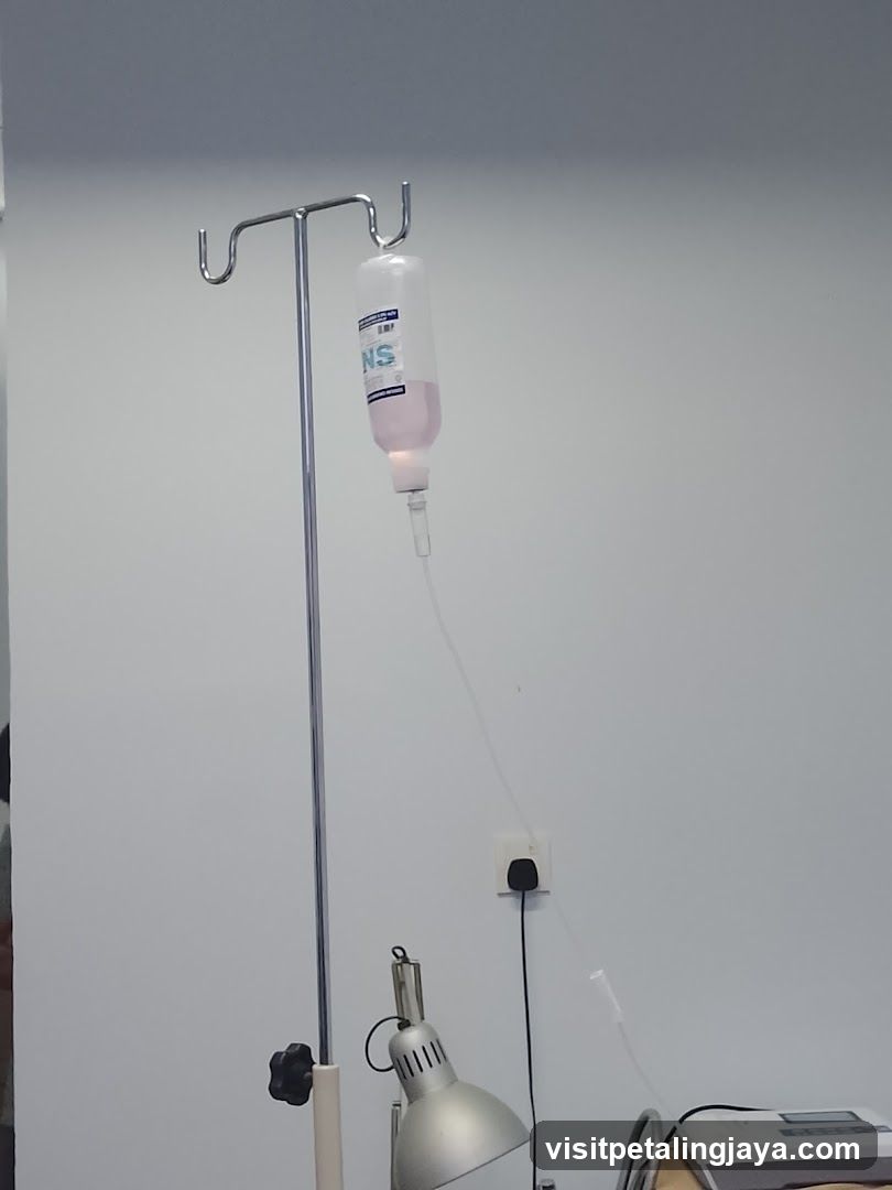 IV Drip Setup in Clinical Setting