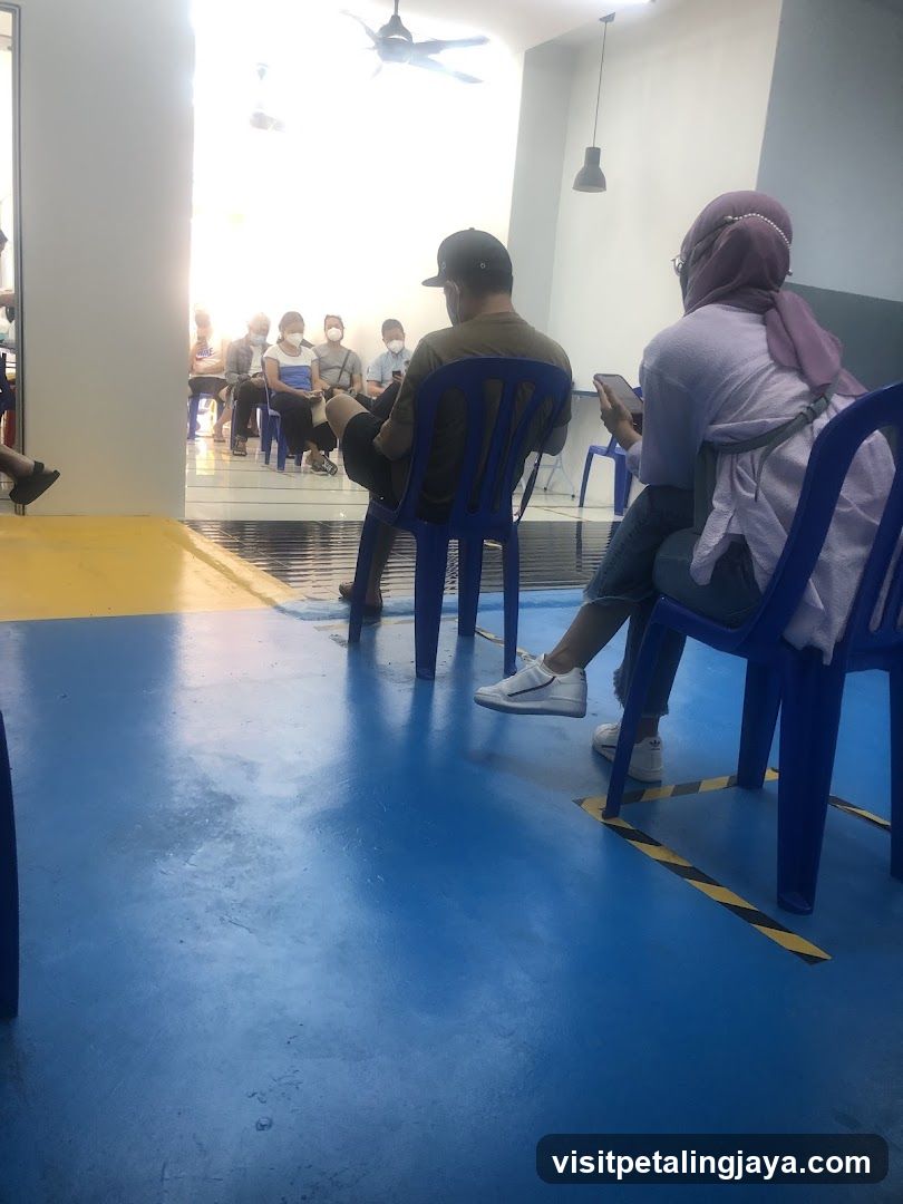 People waiting in a room