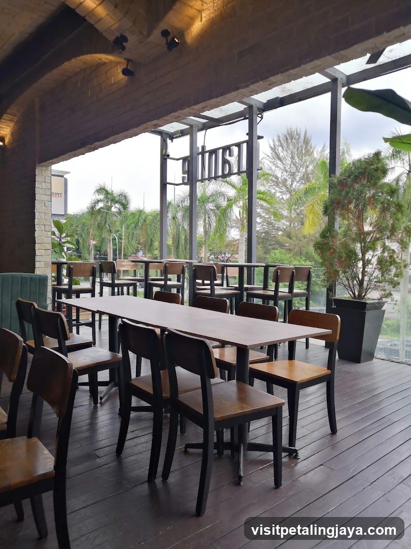 Restaurant Interior with Outdoor Seating