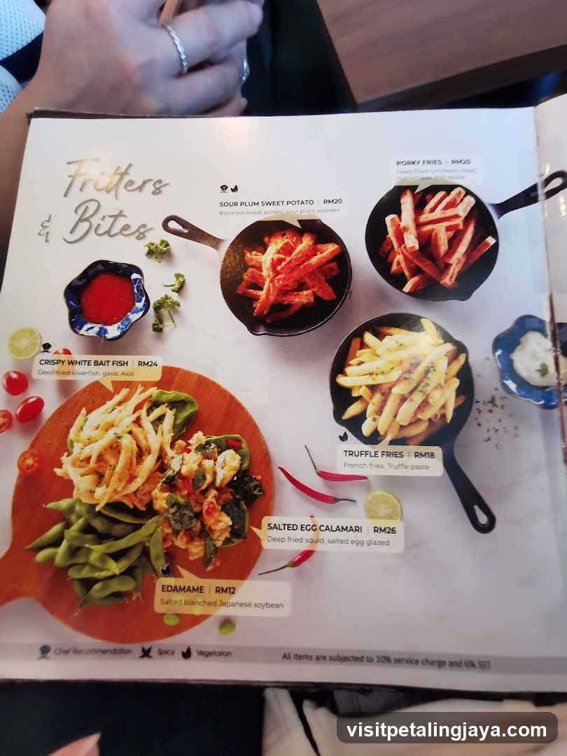 Fritters & Bites Menu Page