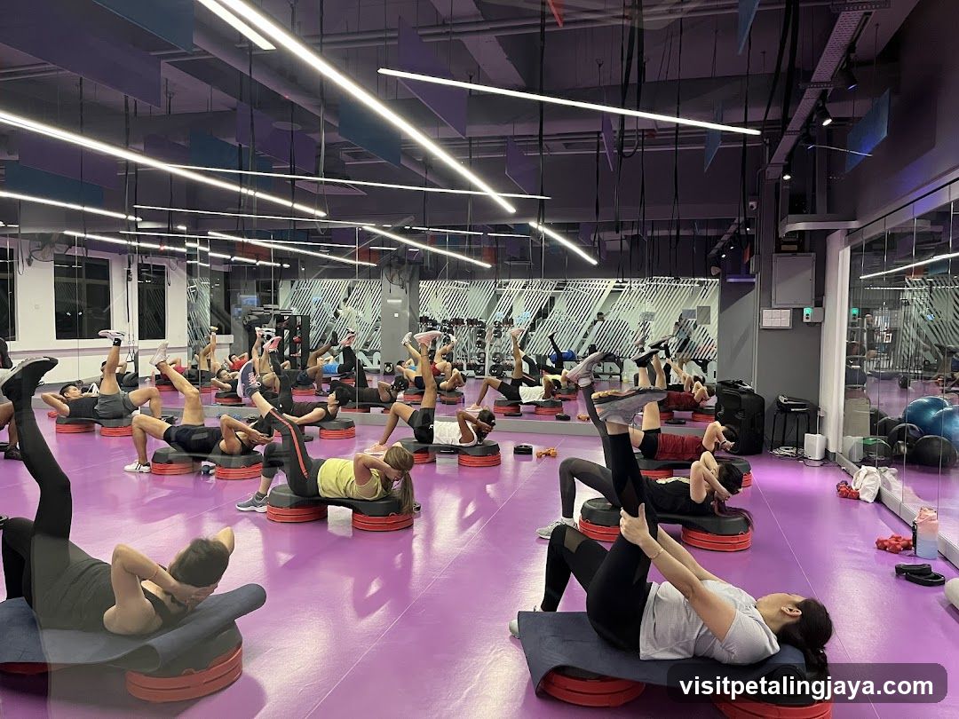 Group Fitness Class in Gym