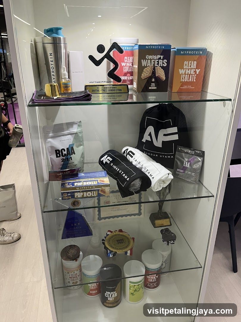 MyProtein and AF Fitness Products Display