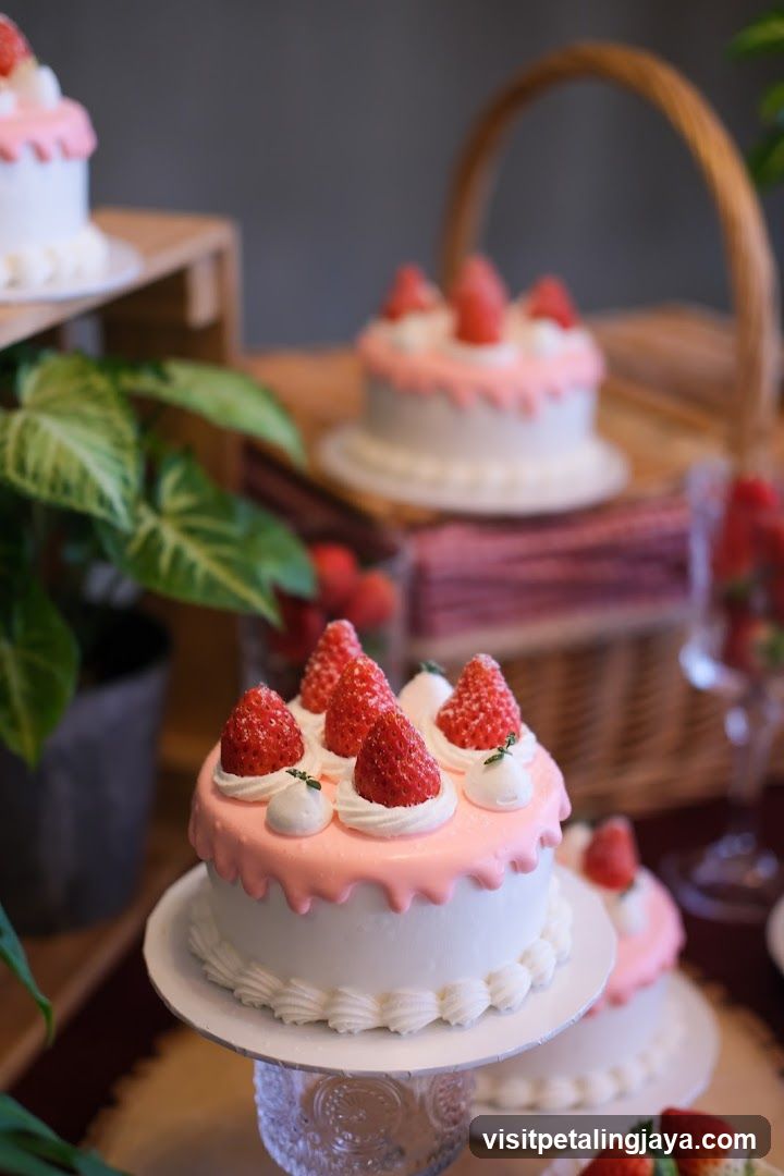 Strawberry Cake Display
