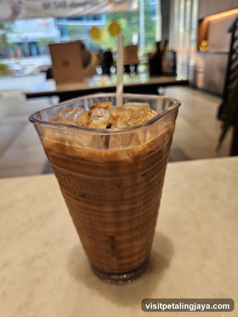 Iced Coffee in a Clear Cup