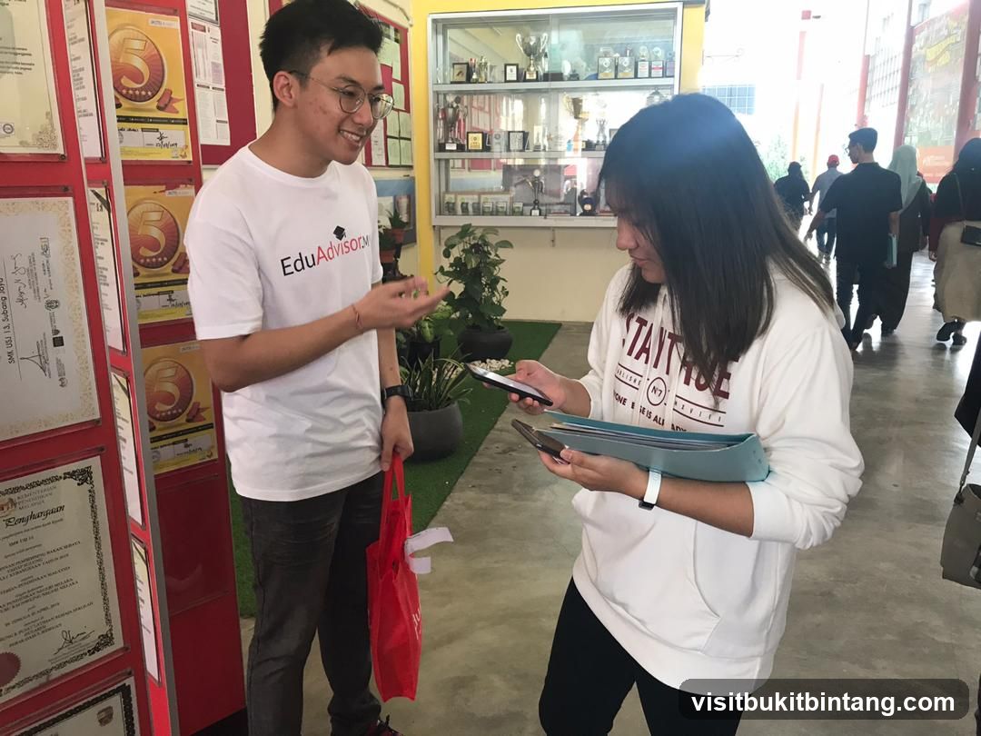 Students interacting