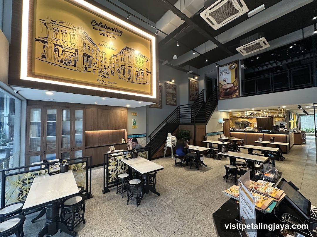 Interior of a modern cafe or restaurant
