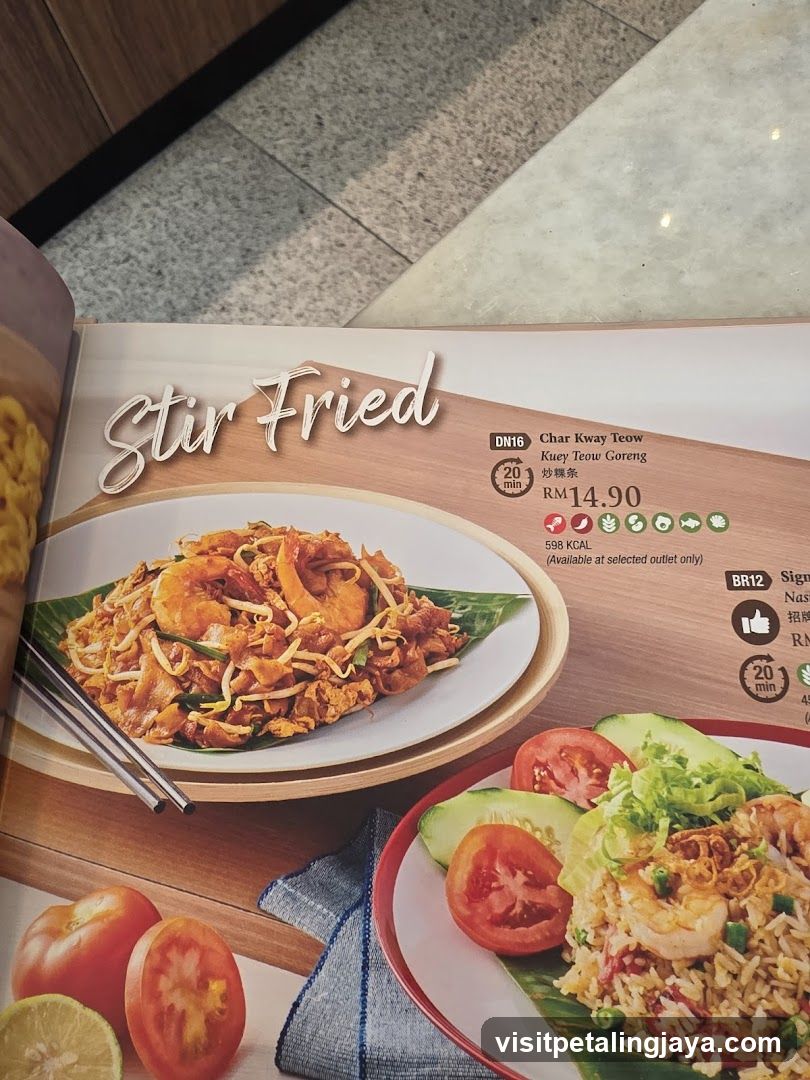 Stir Fried Menu Page