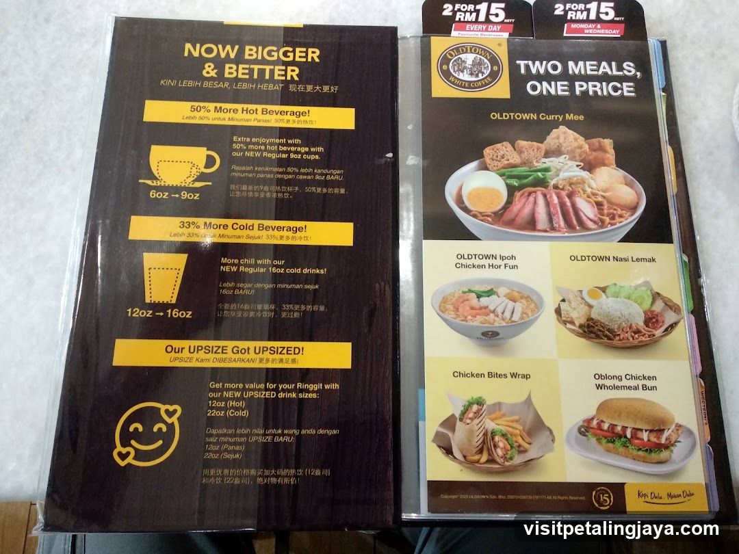 Coffee Shop Menu Display