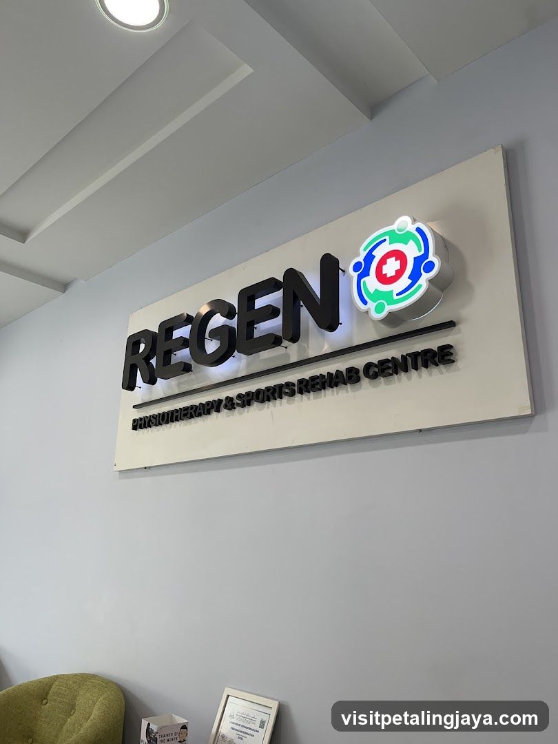 Regen Physiotherapy & Sports Rehab Centre Interior Signage