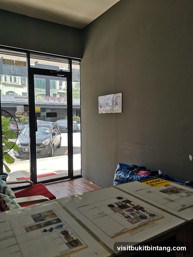 Interior View with Printed Materials