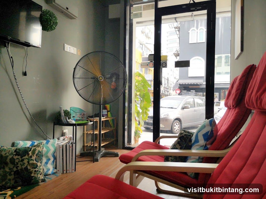Waiting Area with Red Chairs