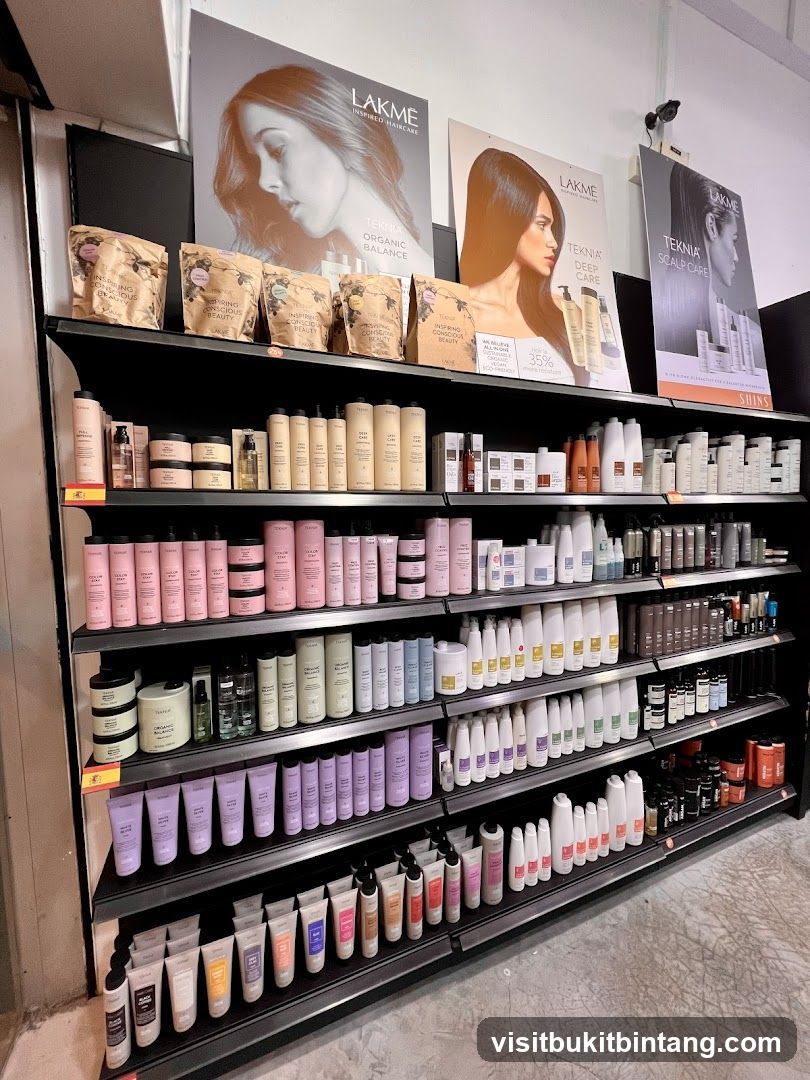 Haircare Products Display