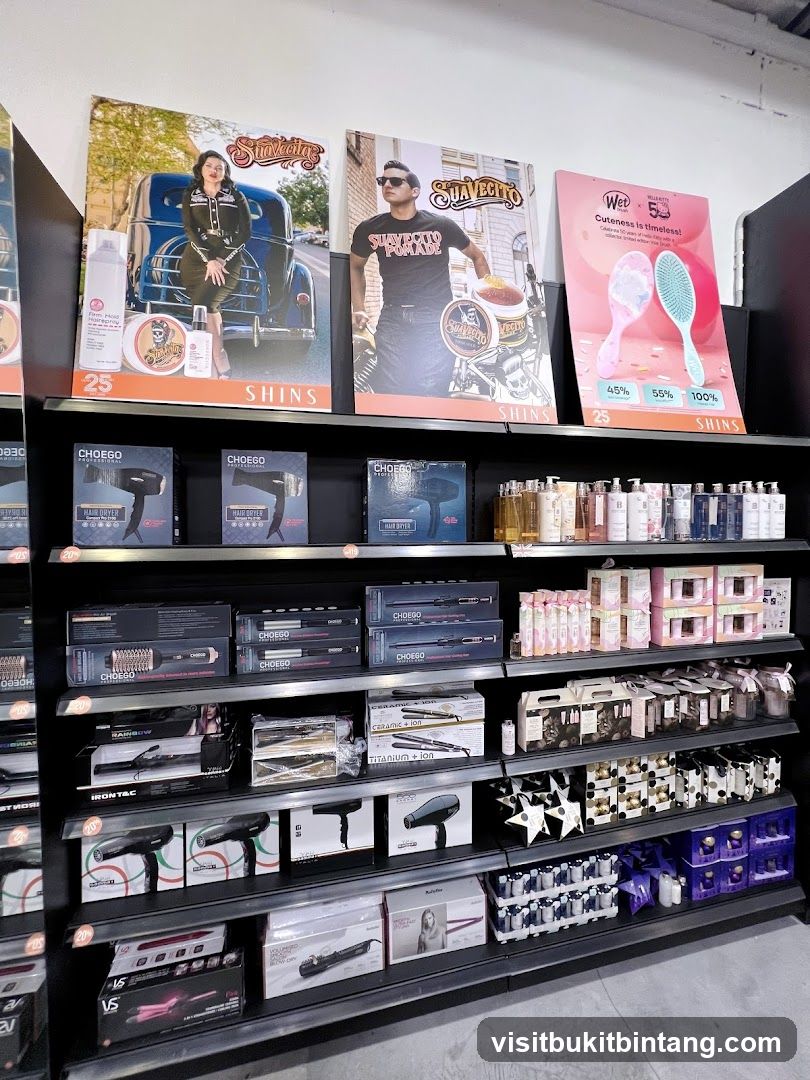 Hair Styling Products Display