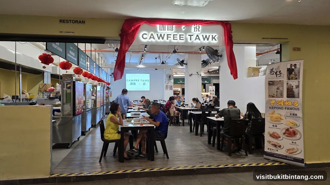 Restaurant Interior with Signage