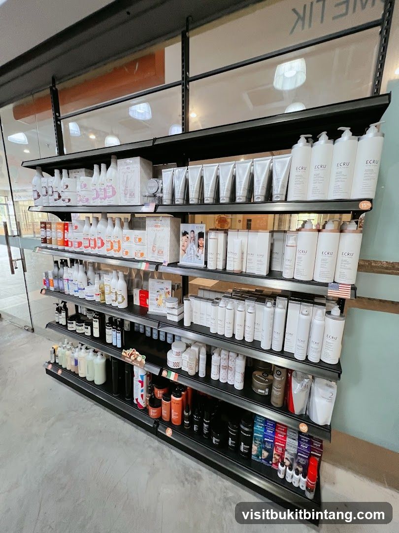Hair and Skin Care Products on Shelves
