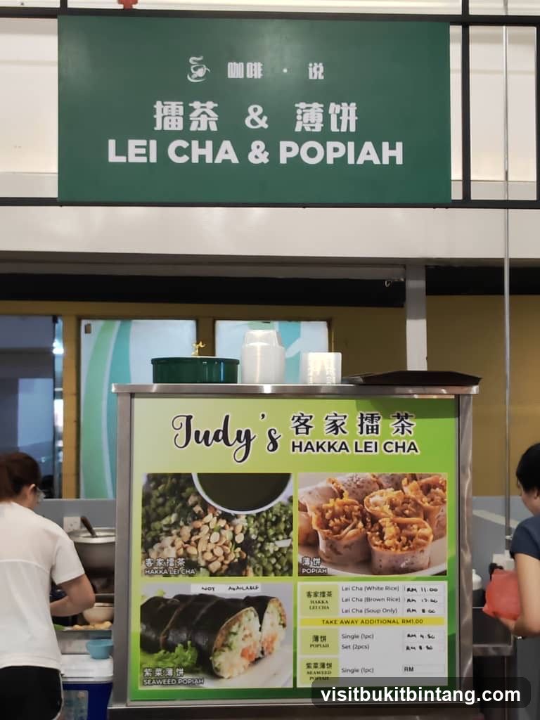 Lei Cha and Popiah Stall