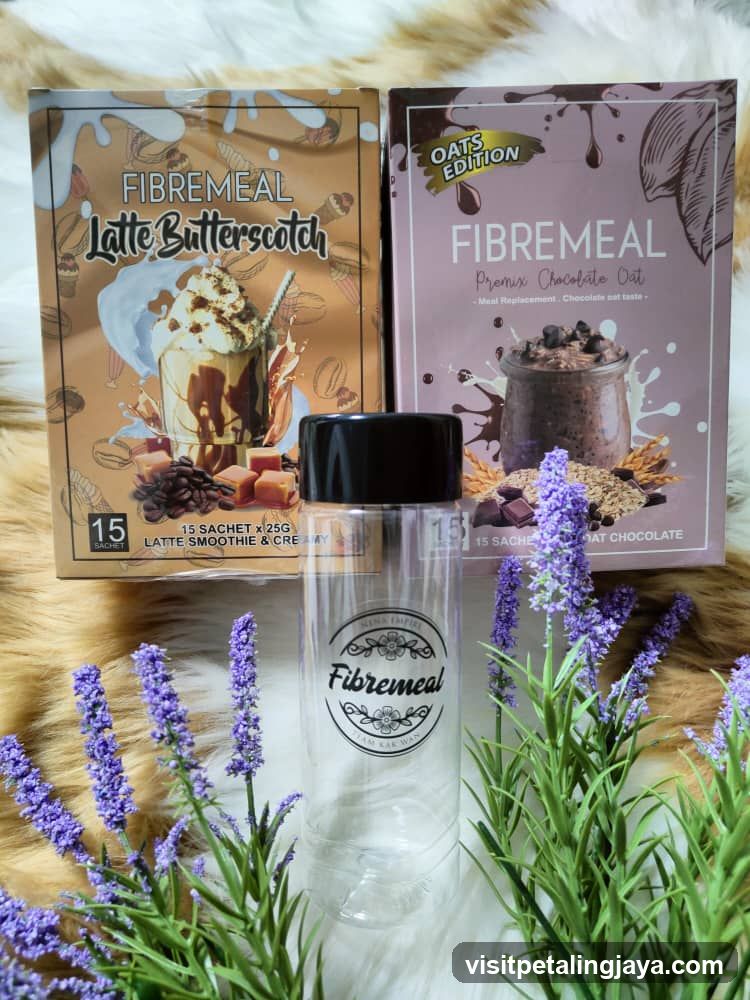 FibreMeal Latte Butterscotch and Chocolate Oat Packets with Lavender