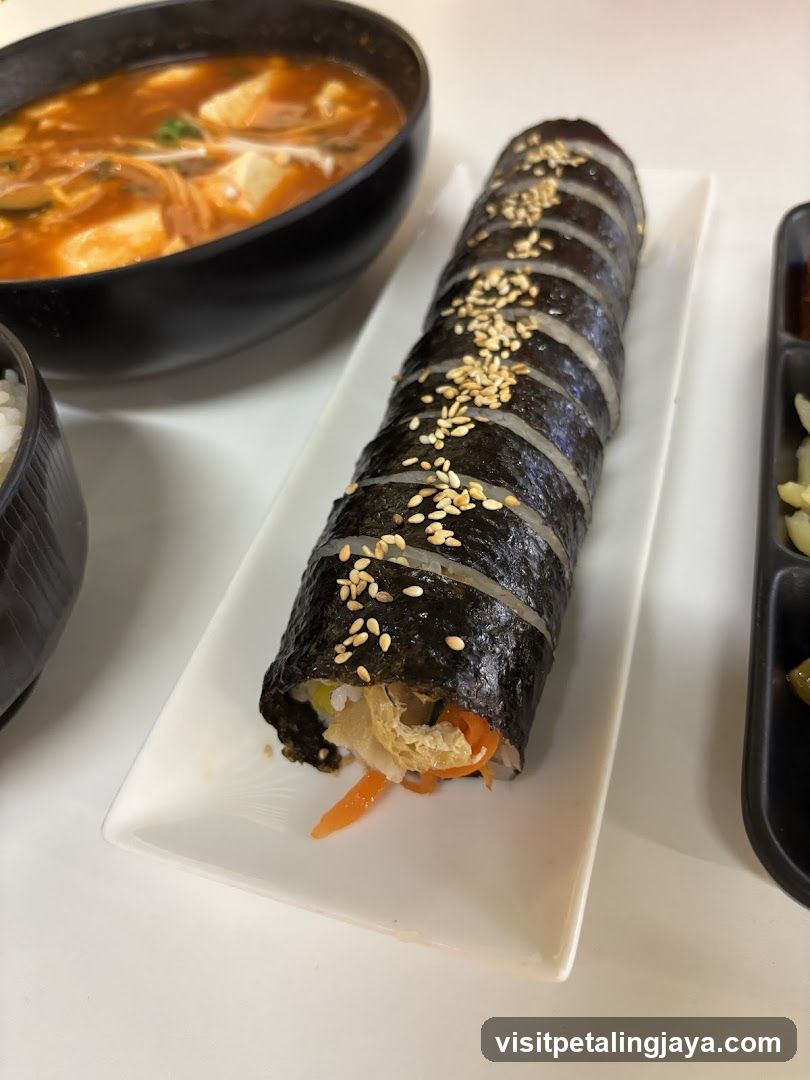 Korean-style food meal