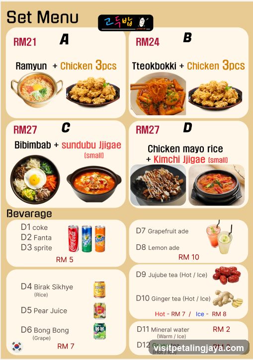 Set Menu - Korean Cuisine