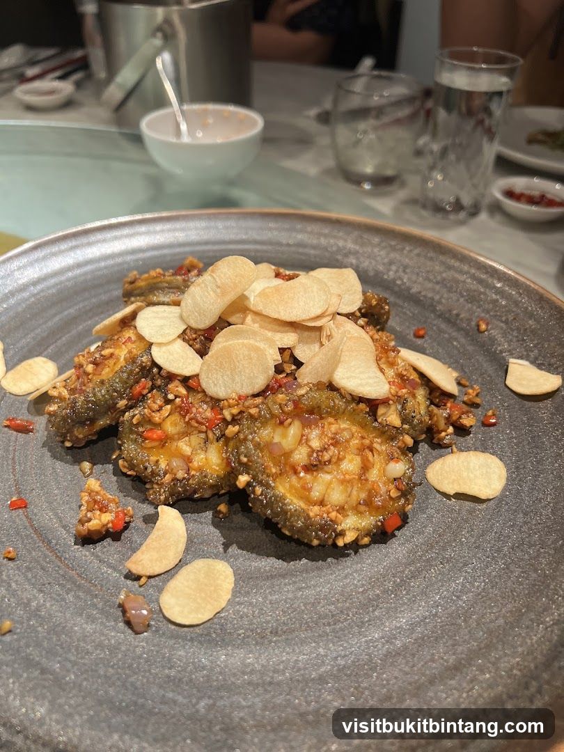Fried Bitter Melon with Crispy Garlic