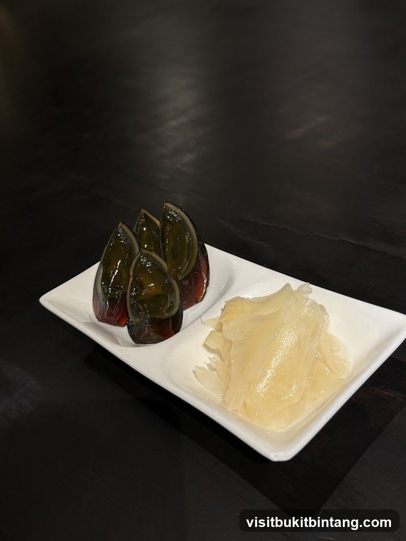 Century Eggs with Pickled Ginger