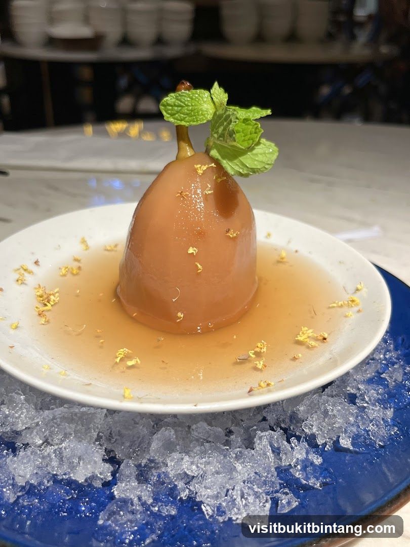 Poached Pear Dessert