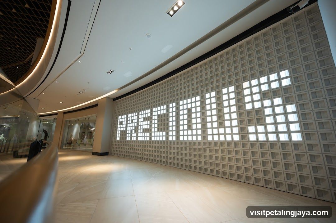 Modern Interior with Grid Wall