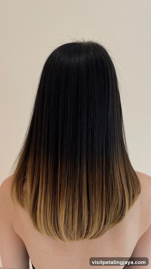 Back of Head with Hair Color