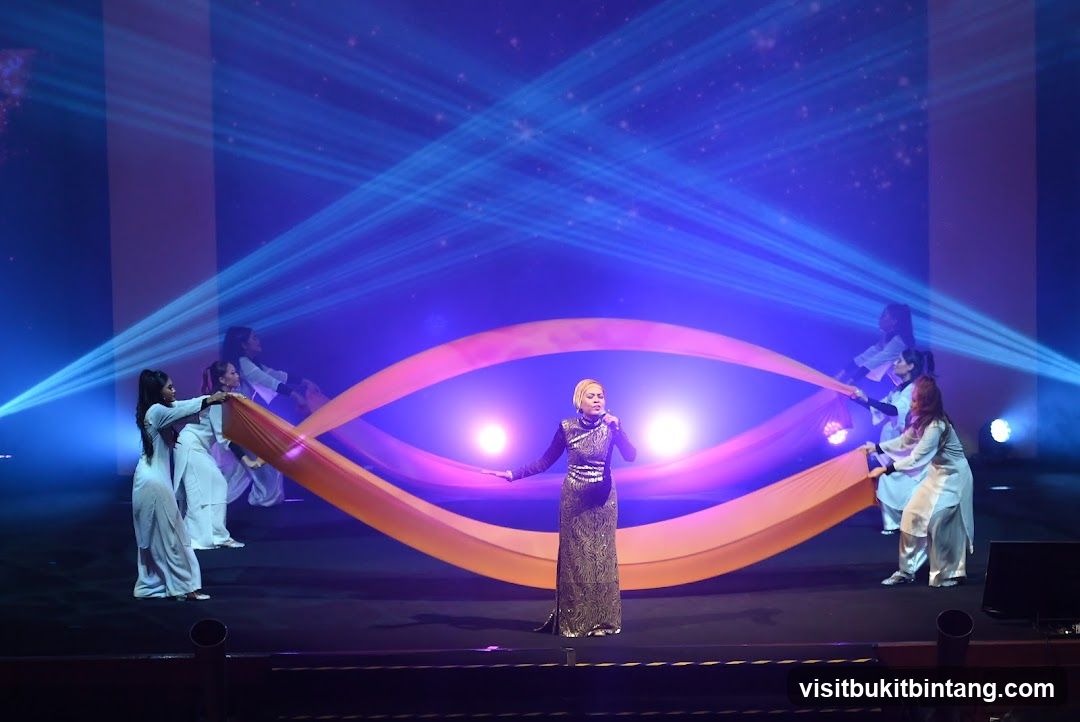 Singer and Dancers on Stage