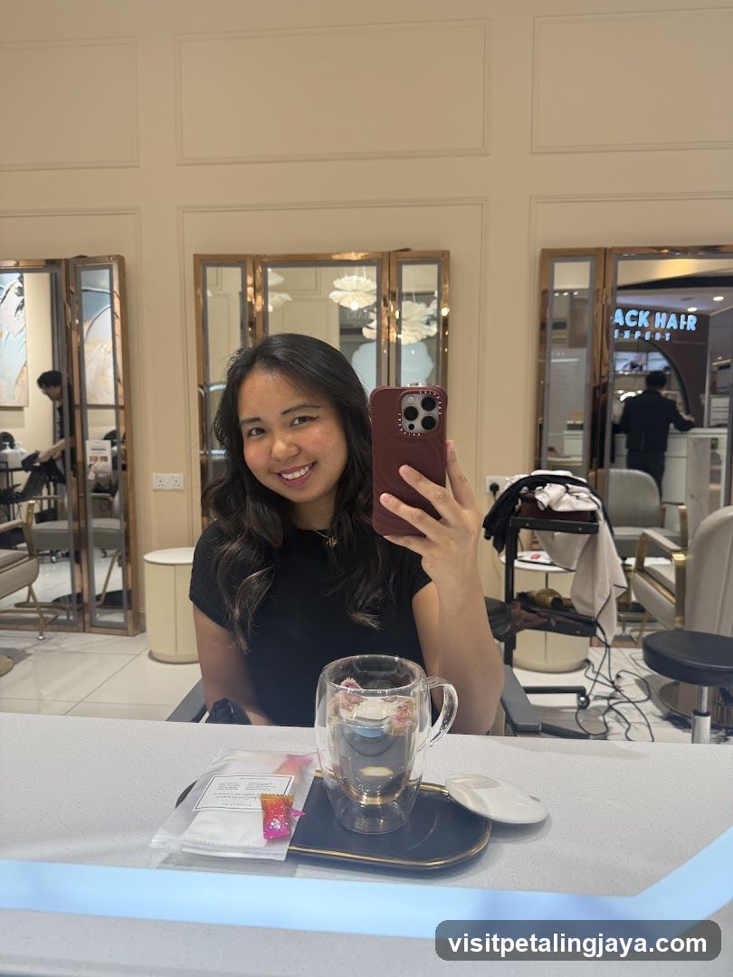 Hair Salon Interior Selfie